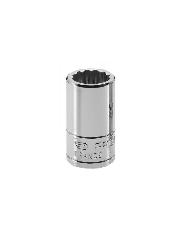 DOUILLE 1/4'' 12 PANS MÉTRIQUES DIAMÈTRE 13MM LONGUEUR 22MM - FACOM - R.13E