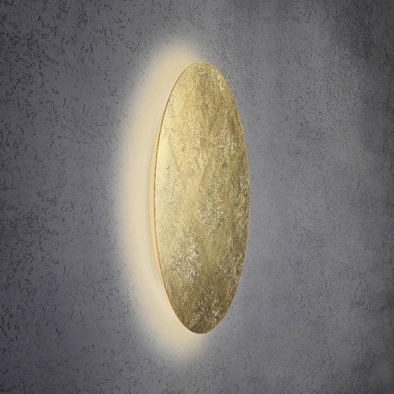 ESCALE BLADE APPLIQUE LED, FEUILLE D’OR, Ø 79 CM