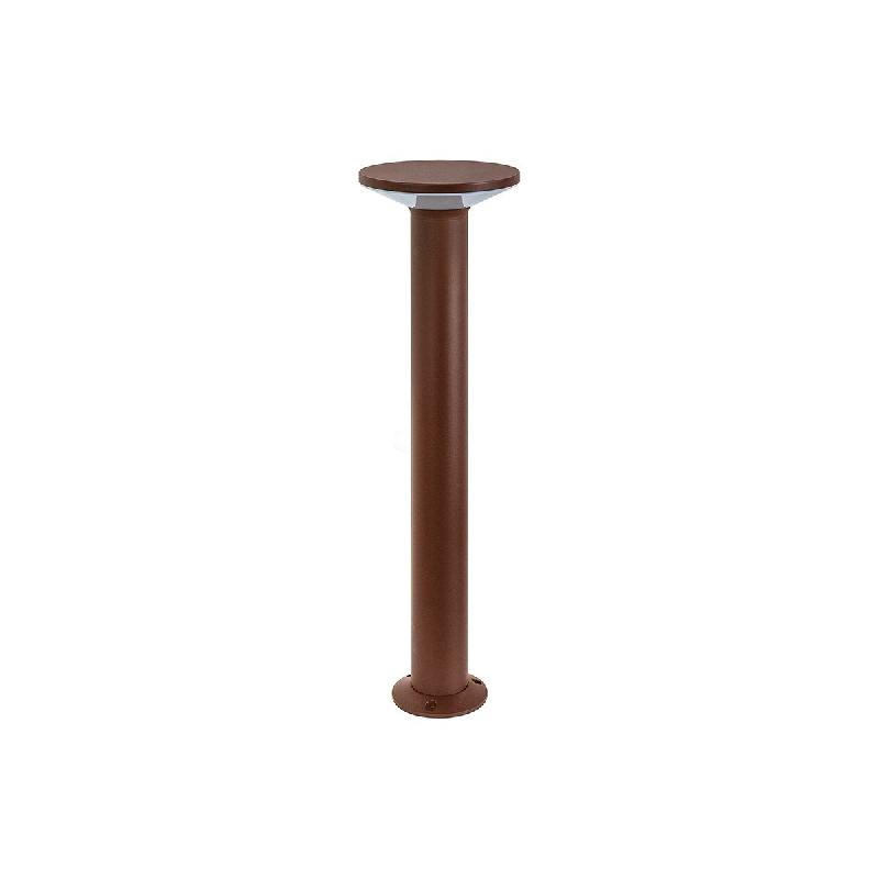 Gea Luce Borne Led Ges2333N 12W 4000K Ip65 En Aluminium Marron - Diffuseur Polycarbonate Blanc - Lampadaire Gealuce - marron GES2333N_0