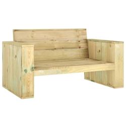 Helloshop26 - Banc de jardin meuble de patio d'extérieur terrasse 139 x 76 x 74 cm bois de pin imprégné 02_0011240 - 3000616547767_0
