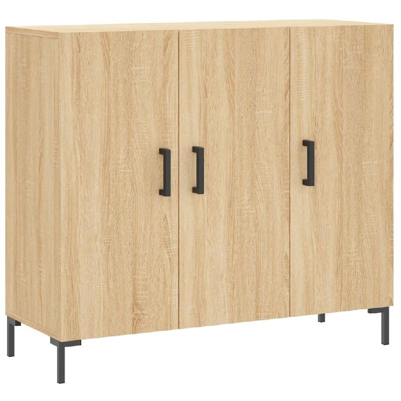 Helloshop26 - Buffet bahut commode armoire meuble de rangement organisateur cuisine salle de séjour salon sonoma 90 x 34 x 80 cm 02_0031732 - 3000210_0