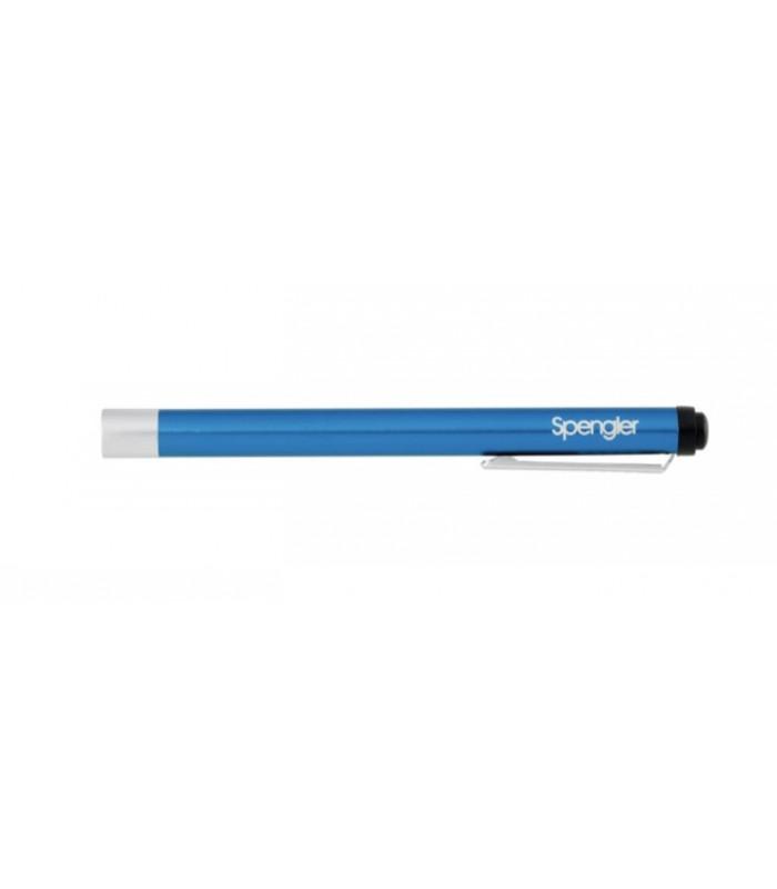 Lampe stylo ophtalmologique Spengler Litestick bleu foncé - LED précise et compacte, aluminium robuste_0