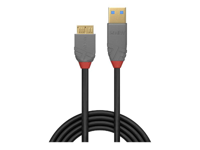 LINDY ANTHRA LINE - CÂBLE USB - USB TYPE A POUR MICRO-USB DE TYPE B - 50 CM