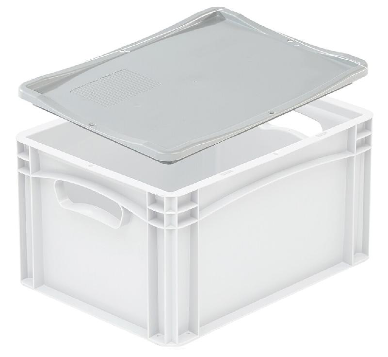Matfer Bac à vaisselles  30 litres avec  couvercle - 006229 - gris plastique polypropylène 006229_0