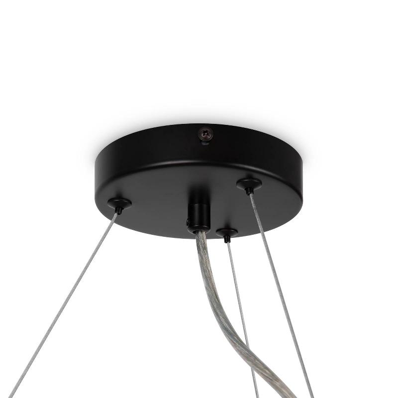 MAYTONI DALLAS SUSPENSION À 25 FLAMMES, RONDE, NOIRE