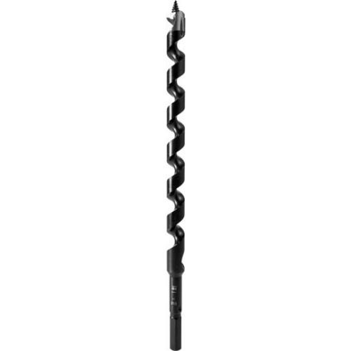 MÈCHE À BOIS - SPIRALE UNIQUE - QUEUE 6 PANS - Ø12X320 MM - ECOLITE FISCH