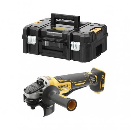 Meuleuse Dewalt 125mm XR 18V Brushless 125mm - interrupteur à palette -machine seule - coffret TSTAK Dewalt | DCG406NT_0