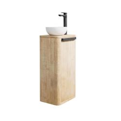 MOB-IN Ensemble meuble lave-mains TOM + vasque - marron 3701606504998_0