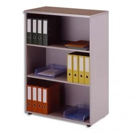 MT INTERNATIONAL BIBLIOTHÈQUE MIRAGE AVEC 2 TABLETTES RÉGLABLES WENGÉ - DIM. L90 X H127 X P48 CM