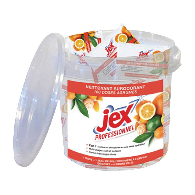 NETTOYANT SURODORANT AGRUMES JEX PRO - 100 DOSES X 20 ML AGRUMES