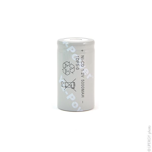 Batterie industrielle NiCd Yuasa D 1DP5-0 HD - 1.2V 5000mAh pour forte puissance_0