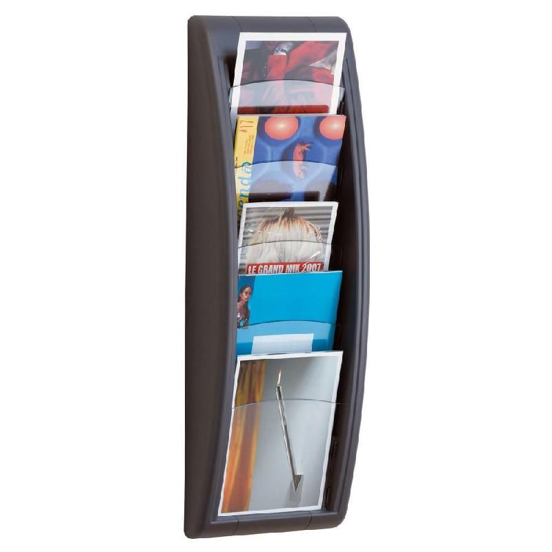 PAPERFLOW PRÉSENTOIR QUICK FIT SYSTEM PAPERFLOW - MURAL - 5 CASES A5 - ANTHRACITE