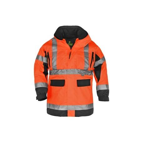 Parka 4 en 1 haute visibilité orange et noire AIR RIPSTOP - hi-viz - Coverguard | 7AIRO_0