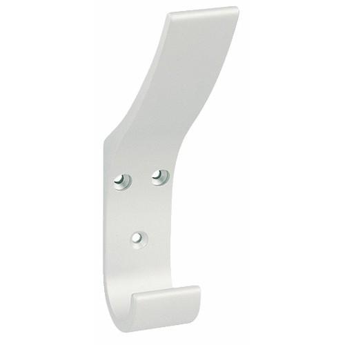 PORTE-MANTEAUX MURAL - EN ALUMINIUM ANODISÉ ARGENT - 44 VACHETTE