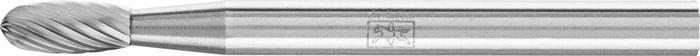 Petite fraise sur tige forme TRE D. 3 mm L. Tête 7 mm D. De la tige 3 mm carbure engrènement 5 PFERD_0