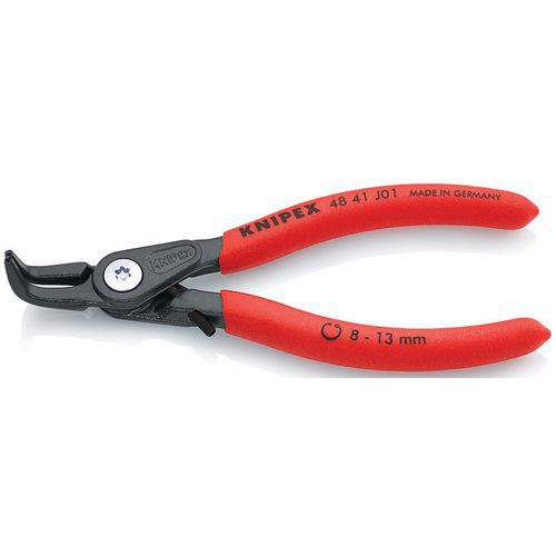 PINCE CIRCLIPS INTÉRIEURS COUDÉE À 90° RÉGLABLE DE 8 À 13MM - 130MM - KNIPEX