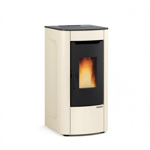 POÊLE À GRANULÉS VENTILÉ - 7 KW - RÉSERVOIR 15 KG - IVOIRE - SABRY 5.0 EXTRAFLAME