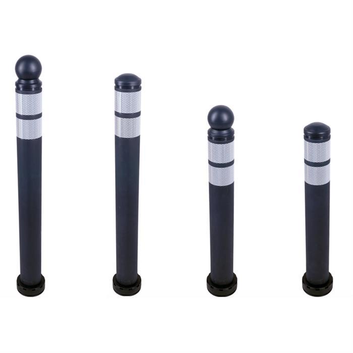 Potelet de ville à mémoire de forme - gris anthracite - 870 mm - 2 colliers CL2_0
