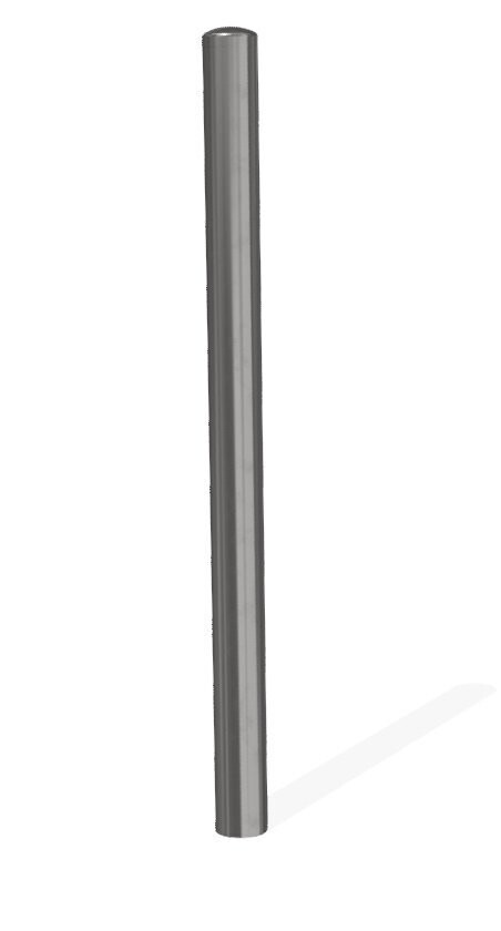 Potelet de voirie en acier inoxydable - Poteau urbain Ø76,1mm - Référence BTPV_0
