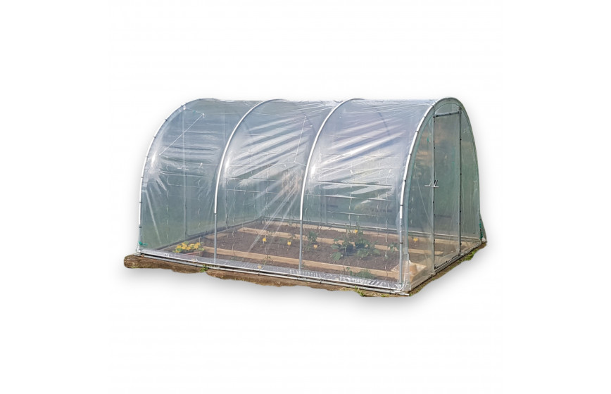 Serre de jardin petite, fonctionnelle, robuste pour les fleurs, les arbustes et le potager familial - 4 à 8 m de long - JARDINIERE_1