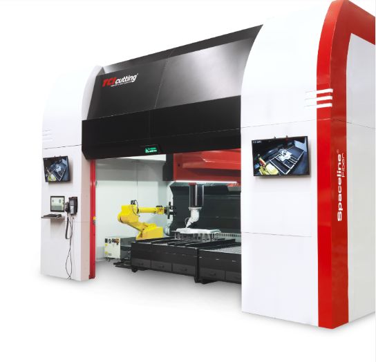 Spaceline Fiber - machine de découpe laser 3D TCI Cutting - puissance 1 à 3 kW avec tête 5 axes et configurations polyvalentes_0