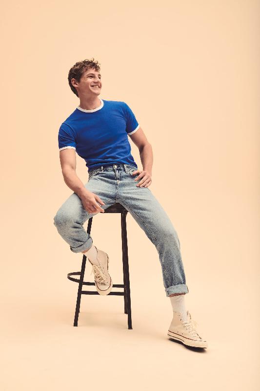 T-shirt Ringer Valueweight - Réf: SC61168 - 100% coton - Fruit of the Loom - Doux et confortable_0