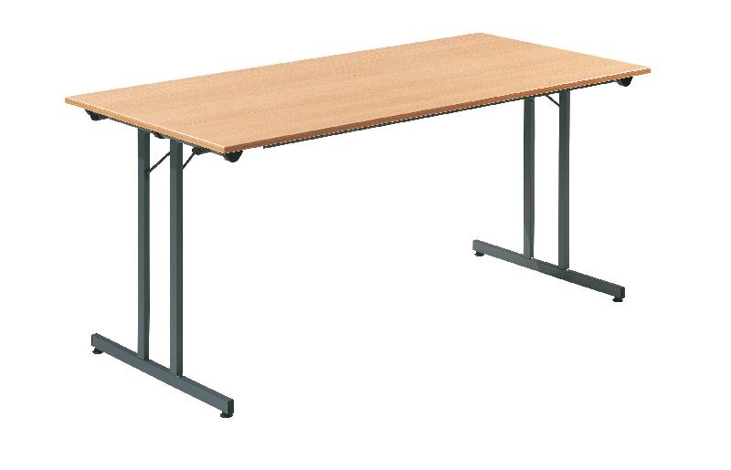 Table pliante l.1600 x p.800 mm hêtre et anthracite_0