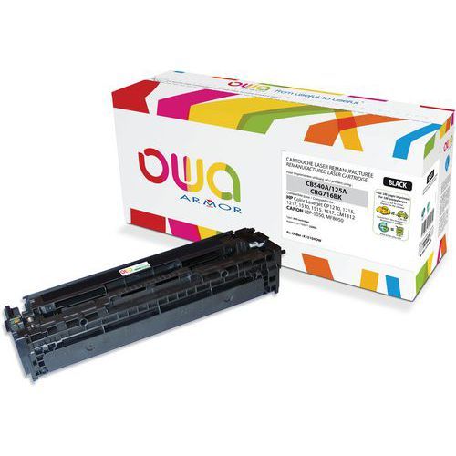 TONER RECONDITIONNÉ BLACK HP CB540A - 2200 P