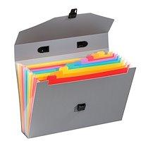 TRIEUR VALISETTE EXTENSIBLE 10 COMPARTIMENTS A4 VIQUEL RAINBOW TOUCH - LOT DE 4