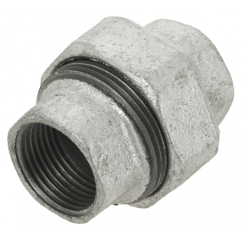 UNION DOUBLE FEMELLE À JOINT CONIQUE 340 GALVANISÉ 3/8'' 12/17 - VIRFOLLET - 34005002