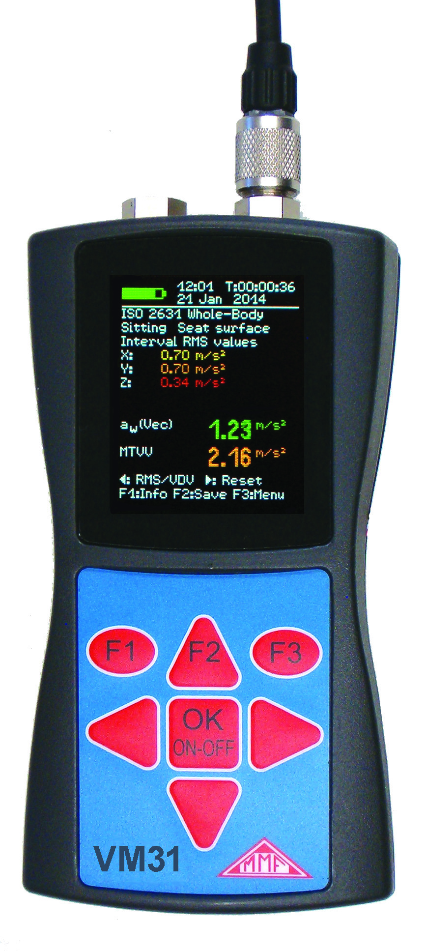 Vibromètre multivoie VM-31 - mesures vibration mains, corps entier et navires selon normes ISO_0