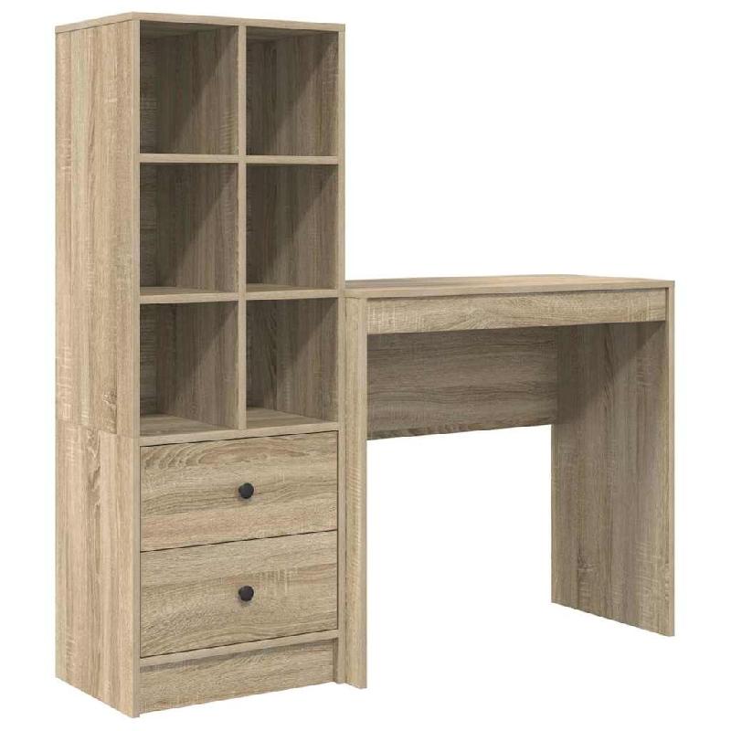 VidaXL Bureau avec tiroir 2 pcs Chêne Sonoma Modèle Titan Terrasse Pro - 3337315_0