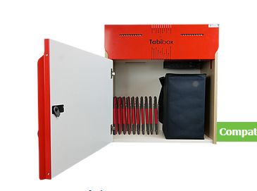 Wt2 - Armoire de rechargement universelle Naotic - Dimensions extérieures : 662 x 395 x 702 mm - Pour 10 ordinateurs ou 20 tablettes_0