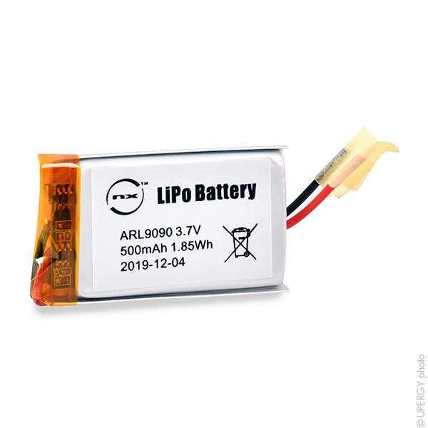 BATTERIE LI-PO 1S1P LP502540 + PCM+ FILS 3.7V 500MAH_0