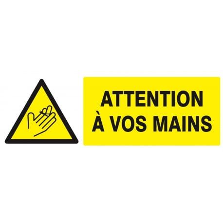 Danger attention a vos mains 330x120mm TALIAPLAST | 626311_0