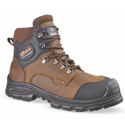 Jallatte - Chaussures de sécurité hautes marron et noire JALFIR SAS S3 CI AN SRC Marron / Noir Taille 45 - 45 marron matière synthétique 8033546322734_0