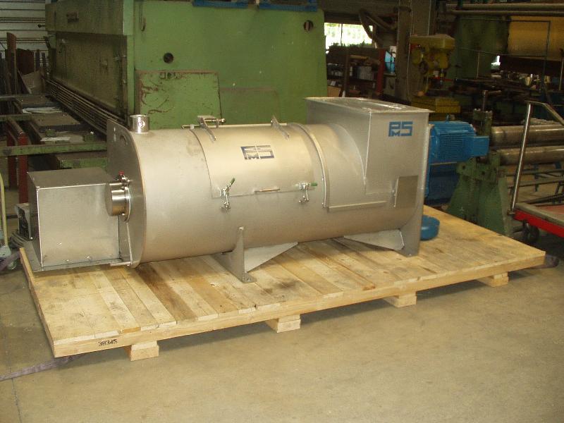 Malaxeur horizontal MHPC - mélangeur cylindrique pour produits solides - pales creuses ou socs de charrue_0