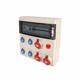Mcidstx227 - Armoires électriques de chantier - H2MC - Fil incandescent 650°C - Coffret d'alimentation tri 16A/32A_0