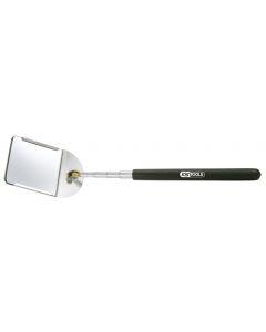 Miroir télescopique avec porte-miroir en acier inox, 57 x 63 mm - poignée télescopique - réf. : mrtl_0