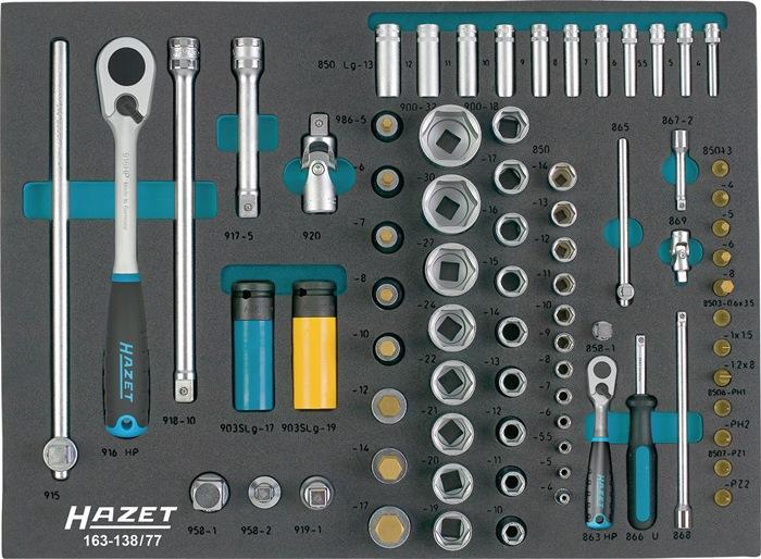 Module à  outils 163-138/77 77 pièces HAZET_0