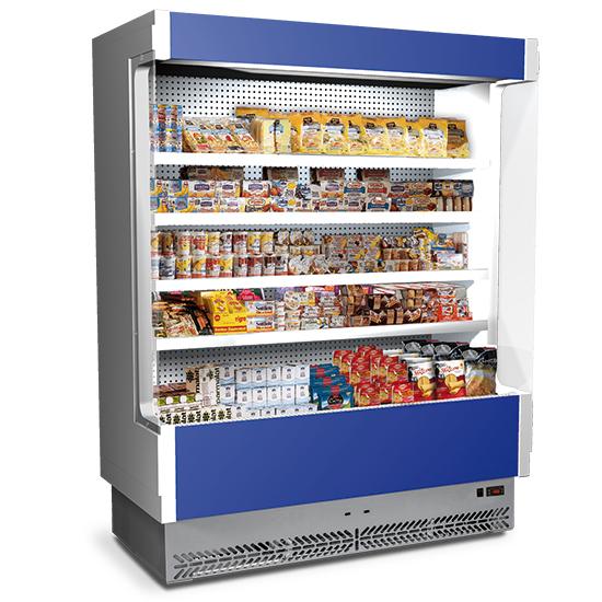 Mural réfrigéré 1330 mm - 4 étagères - +3°/+5°C - produits laitiers - BHZ0006/T - monophasé 220V - ventilé_0