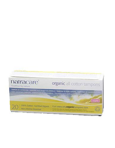 NATRACARE - 20 TAMPONS SUPER SANS APPLICATEUR