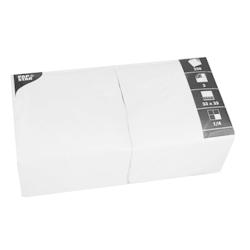 Papstar Serviettes, 3 plis pliage 1/4 33 cm x 33 cm blanc - blanc 12484_0