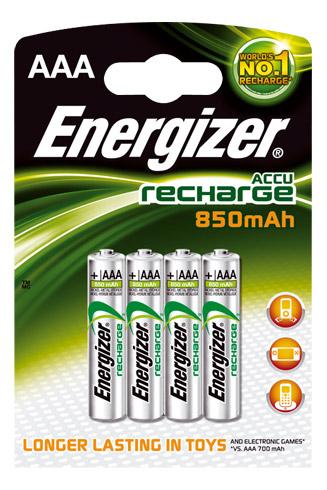 ENERGIZER RECHARGEABLES - PACK DE 4 ACCUS AAA/HR03 1,2