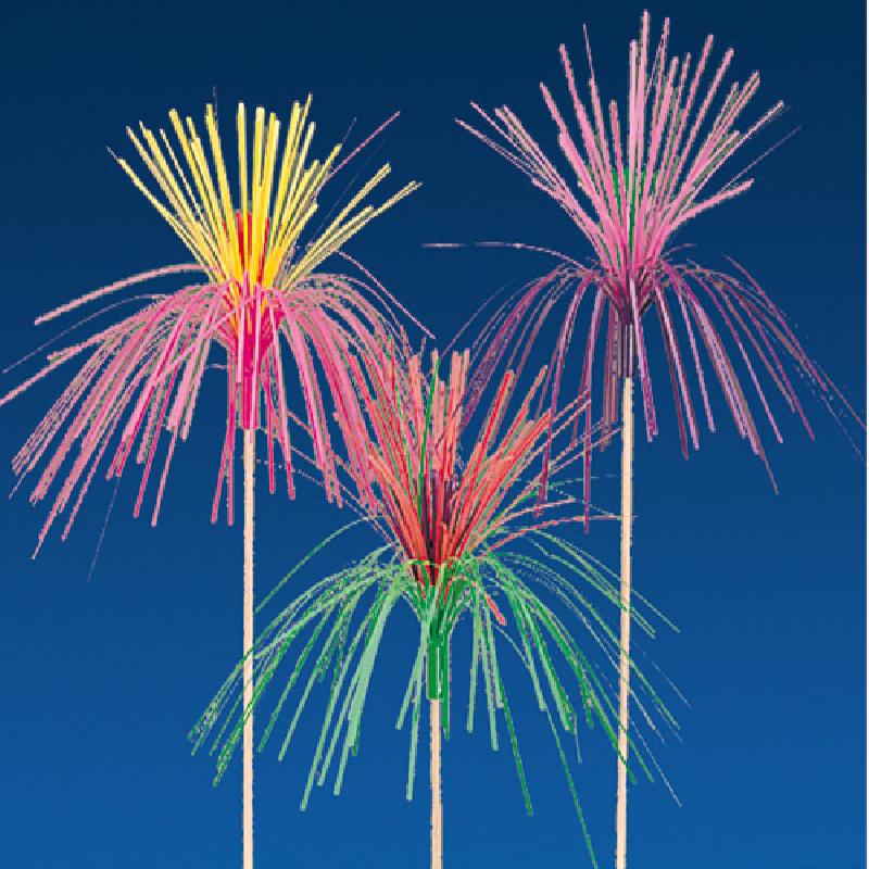 PIQUE DÉCORATION PALMIER COLORÉ POUR GLACE 15CM - LOT DE 100 - AZ BOUTIQUE - DÉCORATION GLACE