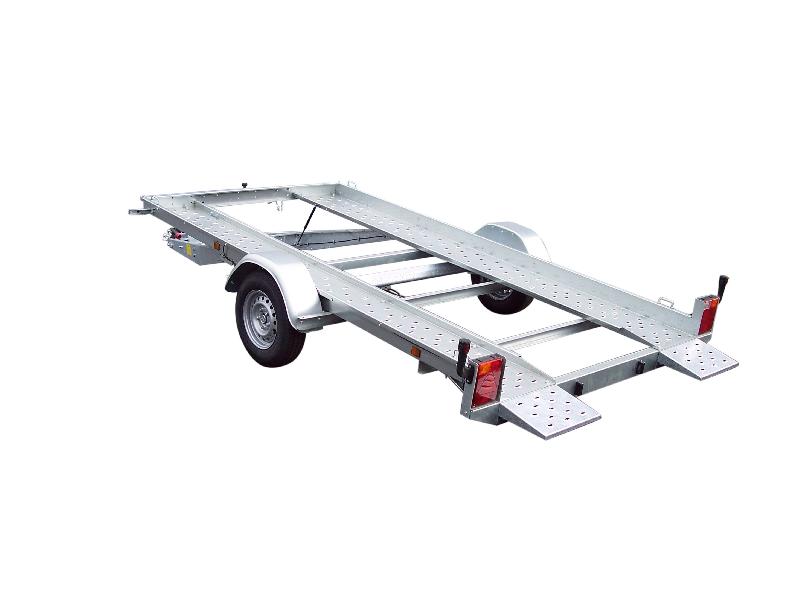 Porte voiture Lider 361x185x11 - PTAC 1300 kg avec rampes fixes, 2 cales et treuil inclus_0