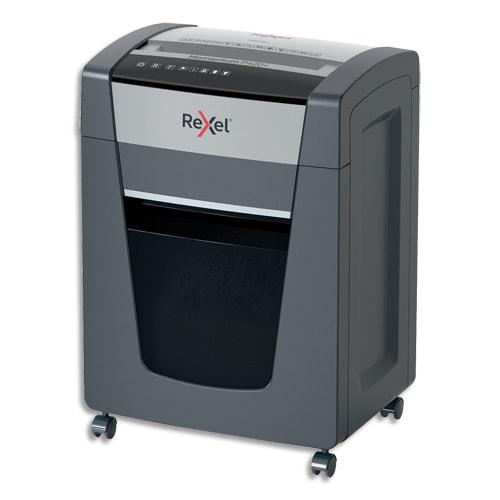 Rexel destructeur de documents Momentum XP420+ - coupe croisée P-4 - 20 feuilles - corbeille 60L - détruit agrafes et trombones_0