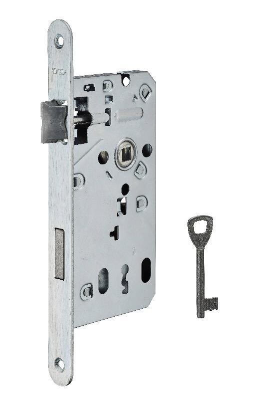 Serrure encastrable pour porte d'intérieur - Pêne dormant 1/2 tour - 1 clé - Référence 00093663 - Marque THIRARD_0