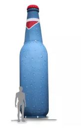 Support gonflable publicitaire séduisant - forme bouteille personnalisable_0