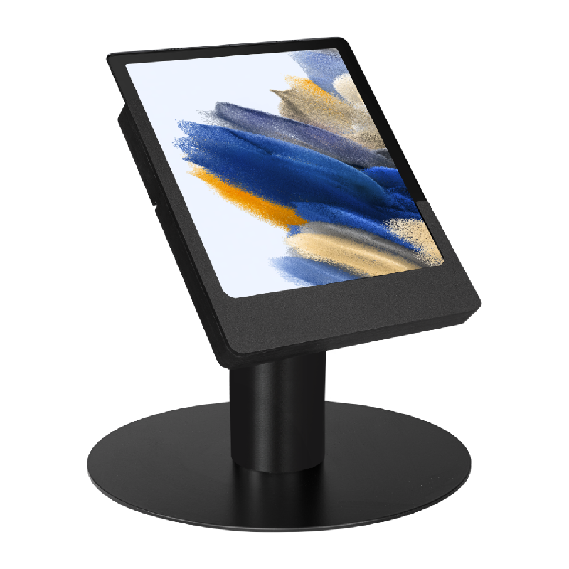 Support sur bureau/comptoir Domo Slide avec fonction de recharge pour Samsung Galaxy Tab A9+ 11 pouces - noir - Bravour®_0